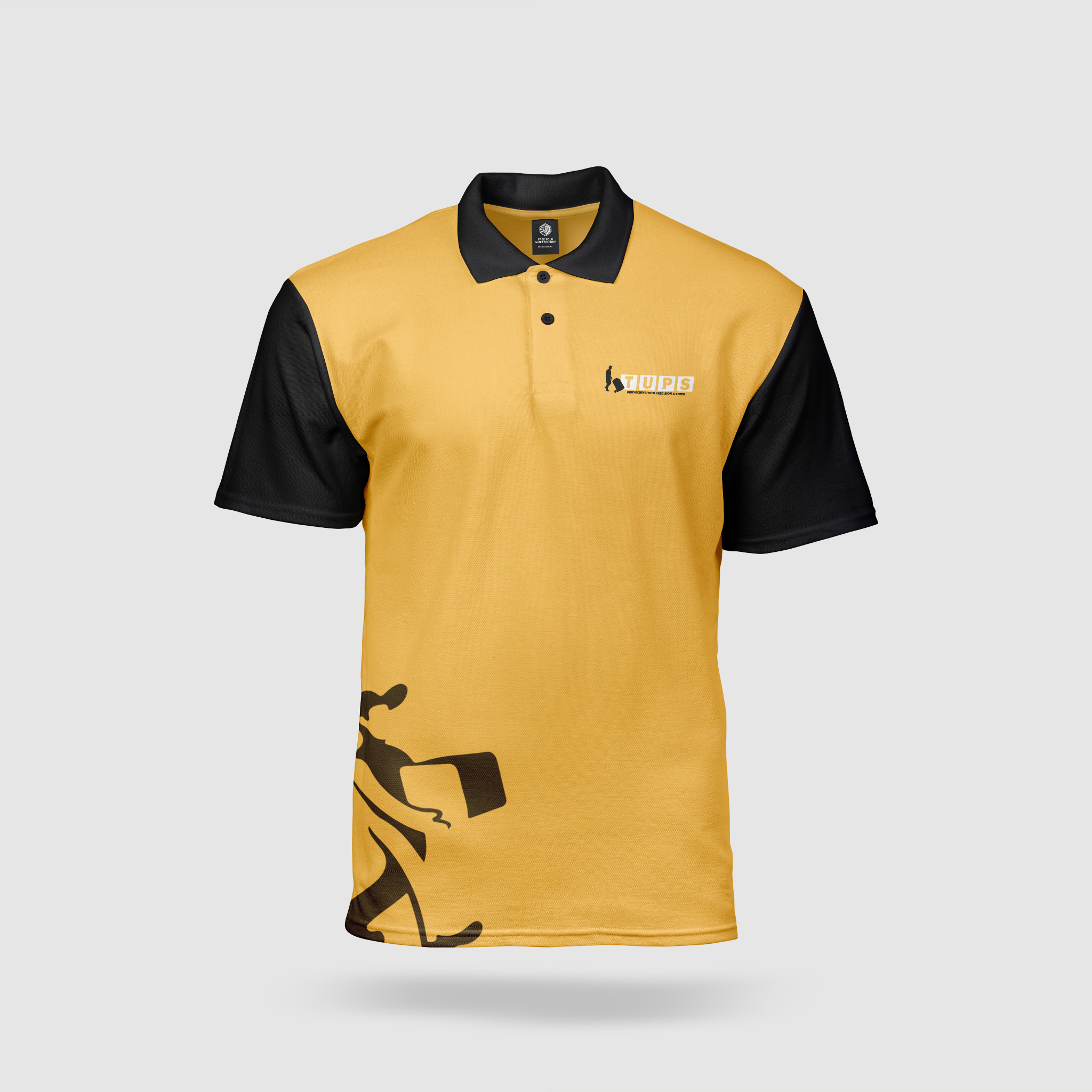 TUPS branded polo shirt
